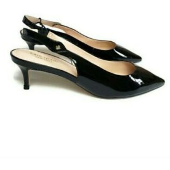 Kate Spade kitten heel (2 inch) patent leather slingback pumps - Picture 1 of 6